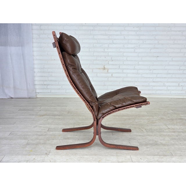Norwegian Siesta Lounge Chair in Leather by Ingmar Relling for Westnofa, 1970s For Sale - Image 11 of 18