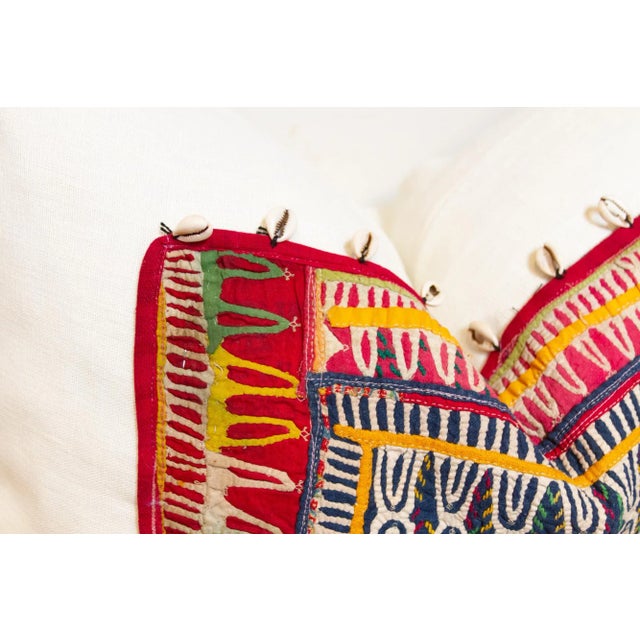 Tial Himalayas Tribal Antique Linen Pillow For Sale - Image 4 of 8