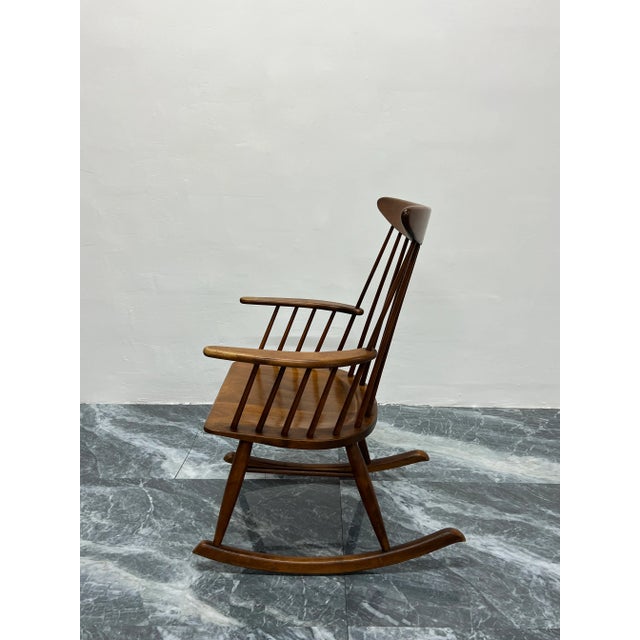 Russel Wright Spindle Back Rocking Chair for Conant Ball For Sale In Miami - Image 6 of 13