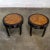 Late 20th Century Chinoiserie Pair of Round End Tables Ebony & Burl Chin Hua Collection by Raymond K. Sabota for Century Furniture For Sale - Image 6 of 18