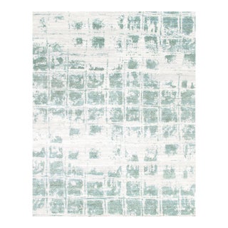 Modern Ivory Area Rug- 9' 1'' X 12' 3'' For Sale