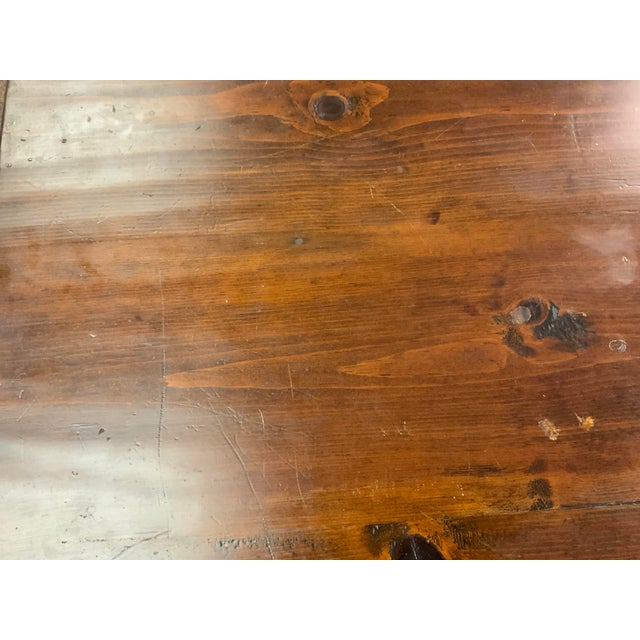 Late 20th Century Replica of Early American Tavern Table For Sale In New York - Image 6 of 13