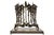 In this Menorah Chaim Hendin takes a personal approach, and turns it into a more anatomical, almost pelvic, looking piece...