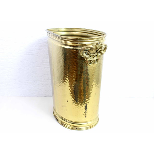 Metal Brass Umbrella Holder, 1960s For Sale - Image 7 of 11