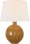 Transitional Thomas O'Brien by Visual Comfort Signature Ponteil 17" Table Lamp in Crackled Sienna with Linen Shade For Sale - Image 3 of 3