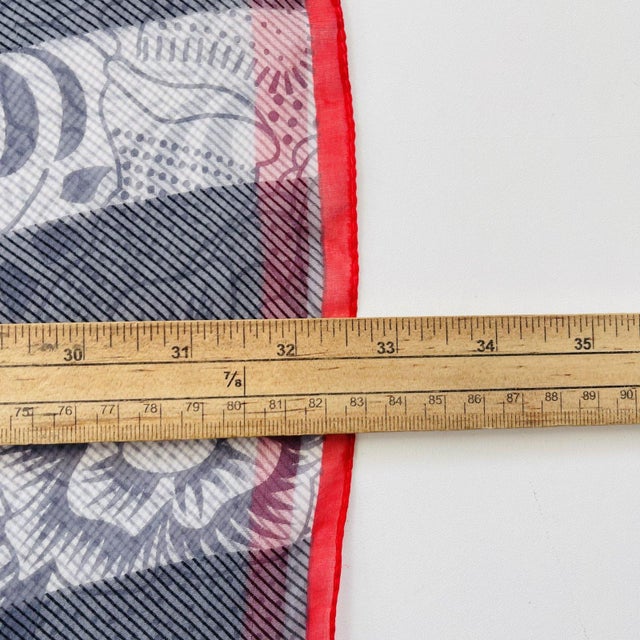 Gray Burberry Grey Printed 100% Silk Scarf For Sale - Image 8 of 9