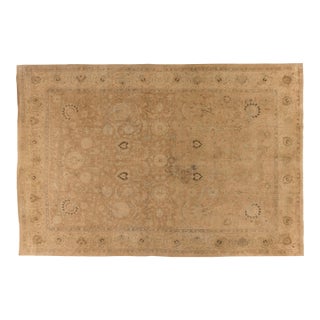 Antique Persian Tabriz Handmade Wool Rug For Sale