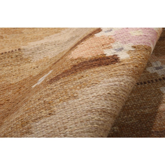 Textile Vintage Swedish Rollakan Rug, 05'07 X 07'07 For Sale - Image 7 of 11