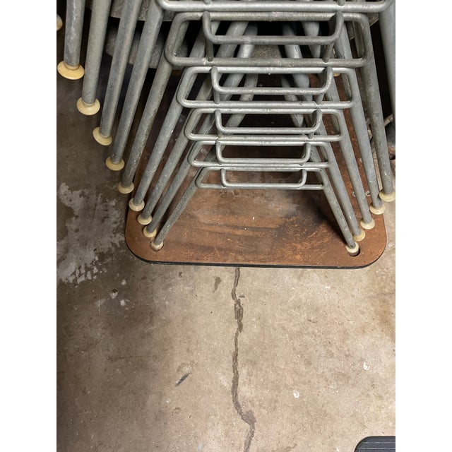 Vintage Eames Fiberglass DSS Stacking Chairs by Charles and Ray Eames for Herman Miller Set of 4 For Sale - Image 12 of 12