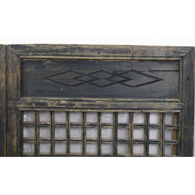 Pair of Vintage Chinese Latticed Screen Panel 3 For Sale - Image 4 of 7