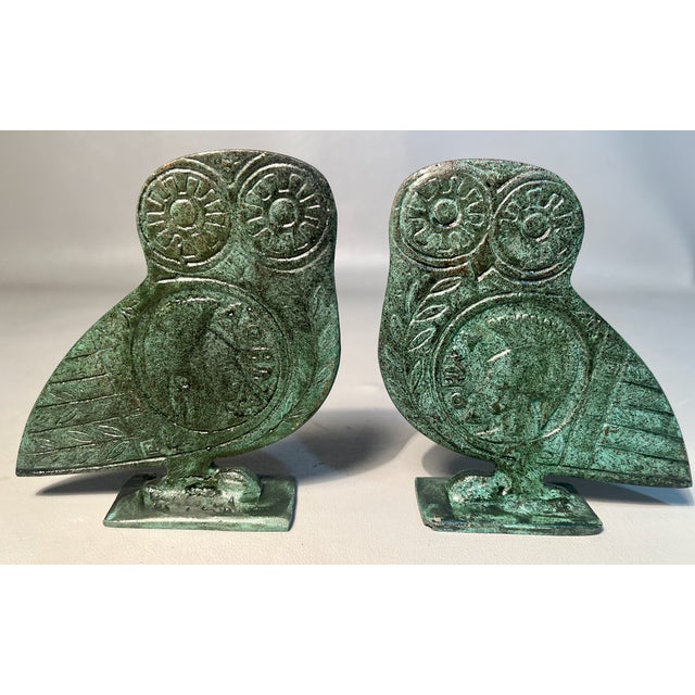 Included are five (5) bronze sculpted owls, made in Greece representing the Owl of Athena, a traditional symbol of wisdom...