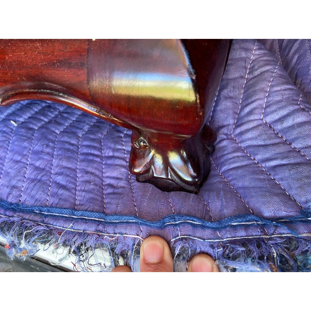 Vintage Mid Century Modern Rosewood Oriental Chinese Asian Executive Desk For Sale - Image 12 of 12