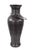 Kenneth Ludwig Chicago Black Ore Glass Vase with metal accent - Large For Sale - Image 4 of 11