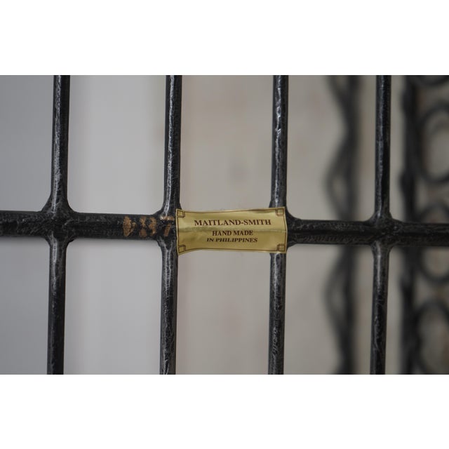 Maitland Smith Iron & Brass Magazine Rack For Sale - Image 11 of 12