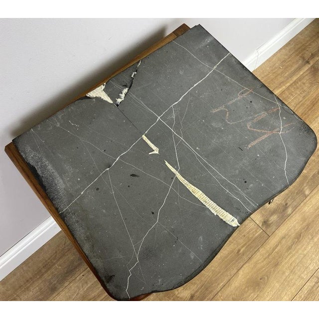 French Art Deco Bedside Tables with Marble Top, Set of 2 For Sale - Image 16 of 18