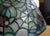 Vintage Tiffany-Style Cobweb Artisanal Lead Glass Lamp With Heavy Mosaic Base For Sale - Image 11 of 13