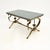 French Brass Coffee Table with Marble Top, 1930s For Sale - Image 3 of 9