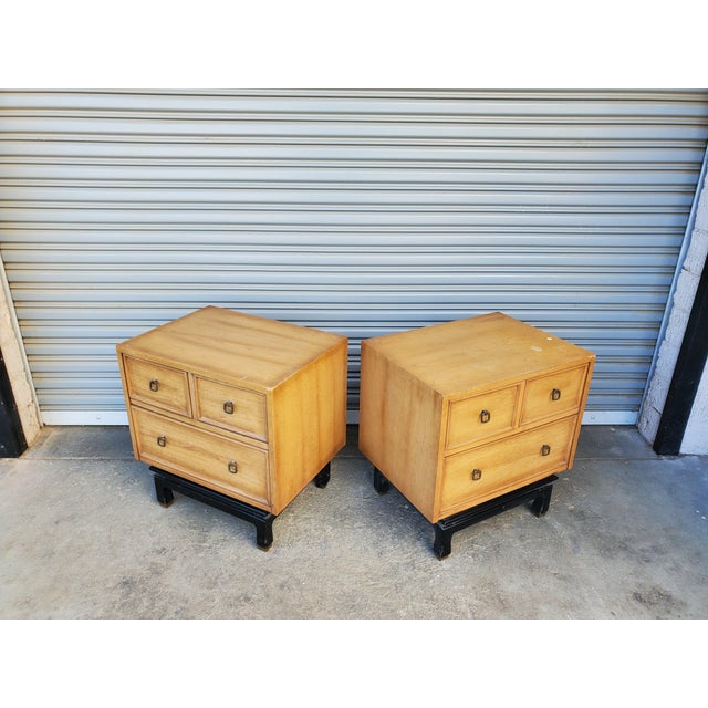 Pair of Vintage Night Stands by American of Martinsville For Sale - Image 9 of 13