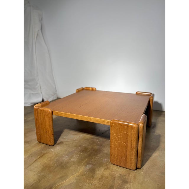 Oak Coffee Table by Mario Marenco for Mobilgirgi, Italy, 1970s For Sale - Image 4 of 18