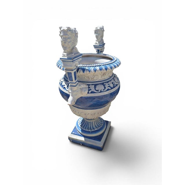 Hand-Painted Italian Garden Urns, 1950s, Set of 2 For Sale - Image 10 of 12