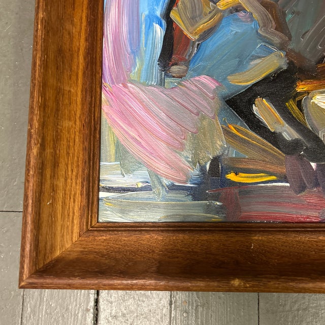 Impressionist Contemporary Original Impressionist Jockey Painting “The Race” For Sale - Image 3 of 7