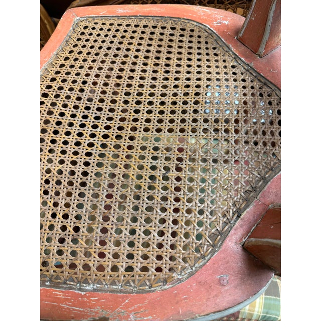 Pink 18th Century Style Venetian Italian Chairs in Coral Paint- Set of 2 For Sale - Image 8 of 12