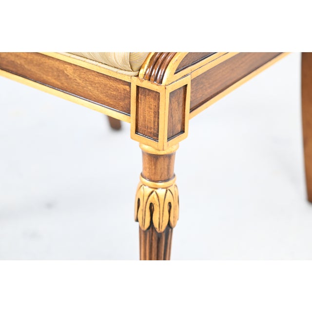 Karges Furniture Louis XVI Style Dining Chairs With Gilt Accents, Set of 14 For Sale - Image 16 of 18