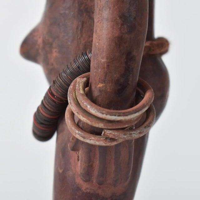 Early 20th Century Yoruba Ibeji Female With Coral Necklace Figure Nigeria For Sale In Denver - Image 6 of 9