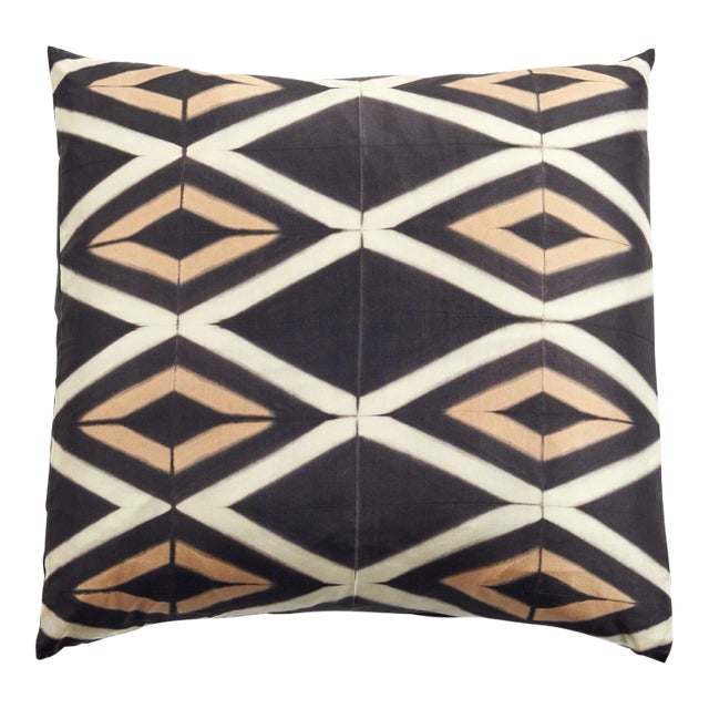 Tisa Black Silk Pillow For Sale