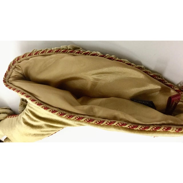 Textile Vintage High Heel Upholstery Tasseled Hanging Stocking For Sale - Image 7 of 11