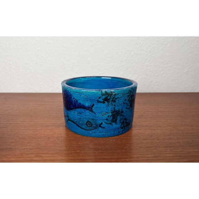 Mid-Century Modern Pesce Fish Studio Pottery Bowl by Aldo Londi for Bitossi, Italy, 1960s For Sale - Image 10 of 17