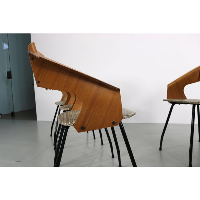 Italian Dining Table and Chairs by Carlo Ratti for Industria Legni Curvati, 1950s, Set of 7 For Sale - Image 18 of 18