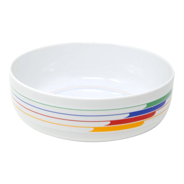 Vintage 1980's Post Modern Studio Nova 'Hi-Fi' Serving Bowl For Sale