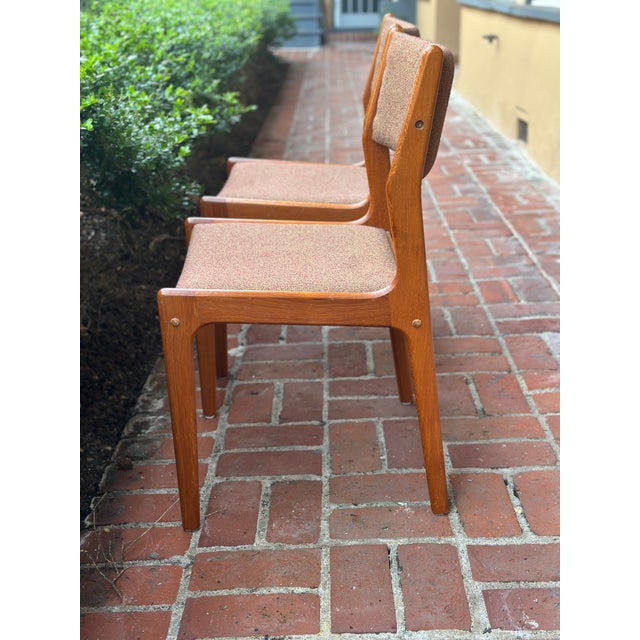 1970s Pair of Danish Modern Teak Dining Chairs by Findahl's Møbler, Denmark For Sale - Image 4 of 15