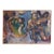 1950s French Modernist Figurative Painting For Sale