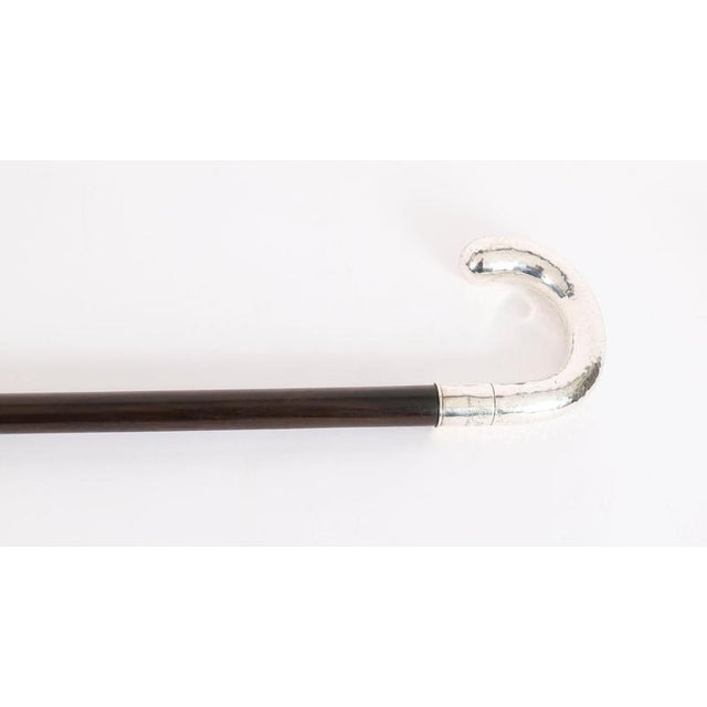 Swedish Silver Walking Cane Stick by Nils Jonsson For Sale - Image 12 of 14