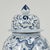 Chinese Pair of Chinese Blue and White Porcelain Dragon Palace Urns For Sale - Image 3 of 13