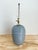 Vintage 80s Deco Revival Gray Cased Glass Table Lamp For Sale In Phoenix - Image 6 of 12