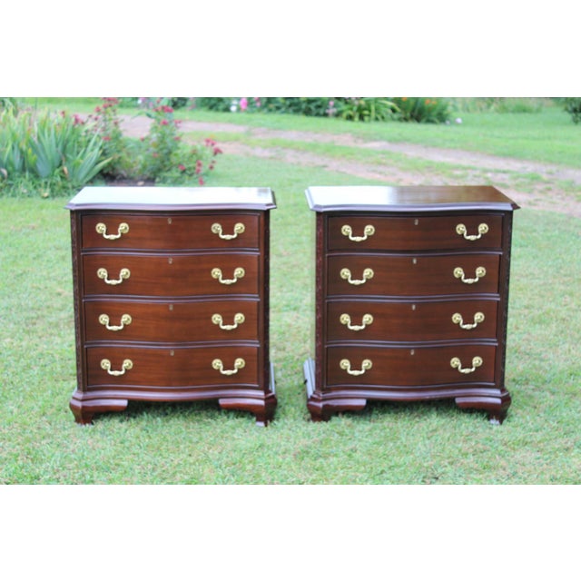 Councill Furniture Mahogany Nightstands—A Pair For Sale - Image 13 of 18