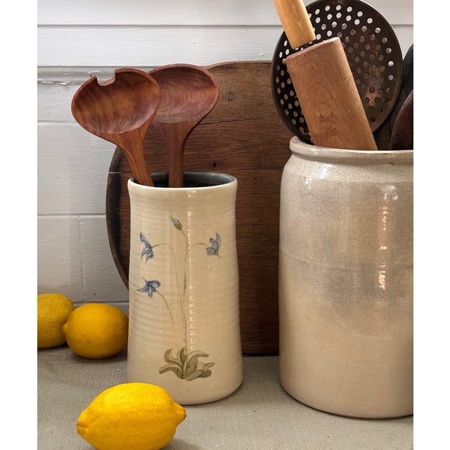 American Late 20th Century Studio Pottery Utensil Holder, Signed by Artisan For Sale - Image 3 of 10