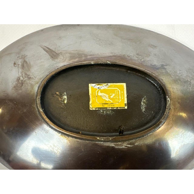 Vintage Bronze Plate by N. Dam Ravn for Nordisk Malm, 1960s For Sale - Image 4 of 7