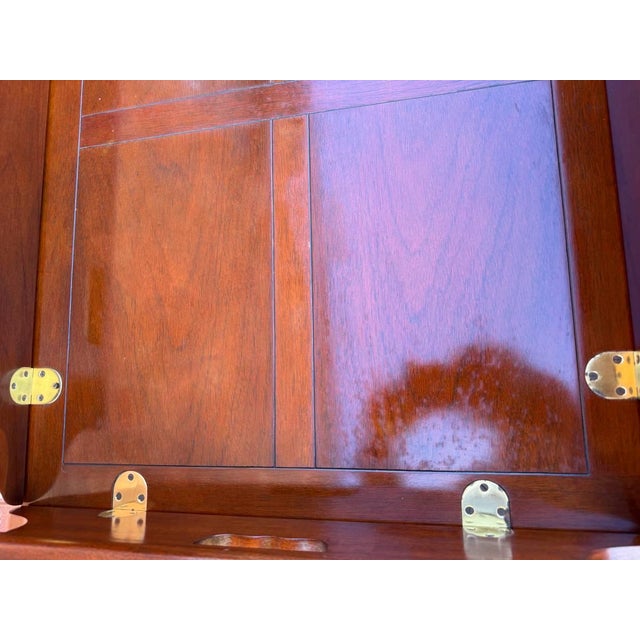 Vintage Baker Furniture Chippendale Style Mahogany Butler Tray Coffee Table For Sale - Image 17 of 18