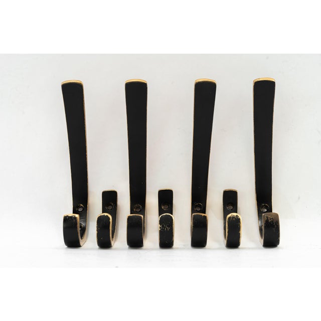 Metal Large and Small Hooks by Herta Baller, Vienna, Austria, 1950s, Set of 7 For Sale - Image 7 of 9