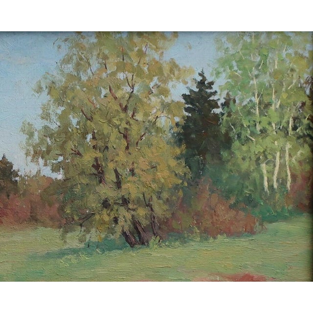 Realism Spring Landscape Oil Painting, Ukrainian Impressionism, Signed 40-50 For Sale - Image 3 of 6