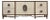 John Richard Designer Amethyst Geode Stone Credenza, Modern Statement Piece For Sale