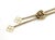 Contemporary Mid 20th Century Heart Slide 14k Gold Pendant Tube Filigree Chain Tassel Necklace For Sale - Image 3 of 5