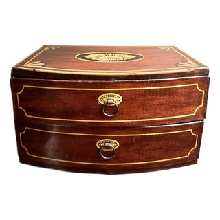 Antique Two-Drawer Confectionary Tin From Scotland For Sale