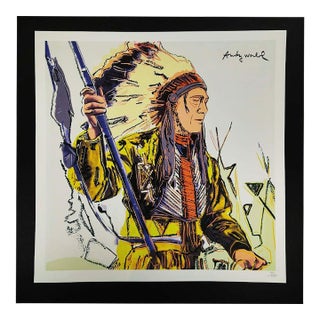After Andy Warhol, Indians, 1980s, Numbered Limited Edition Lithograph For Sale