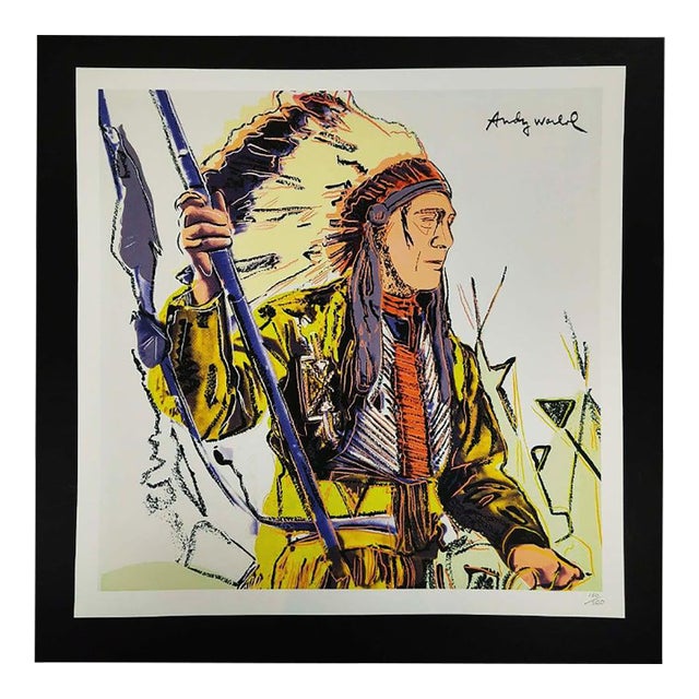 After Andy Warhol, Indians, 1980s, Numbered Limited Edition Lithograph For Sale