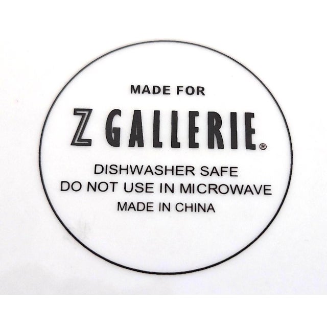 Vintage Skull and Bones Dinner Plates Made for Z Gallerie, Set of 4 For Sale - Image 11 of 14